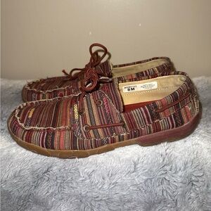 Twisted X Boots Hipster Textile Boat Shoe Non Slip Women’s 8 Driving Moccasin